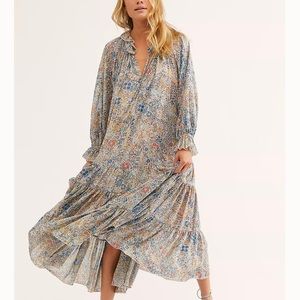 FREE PEOPLE || feeling groovy maxi dress